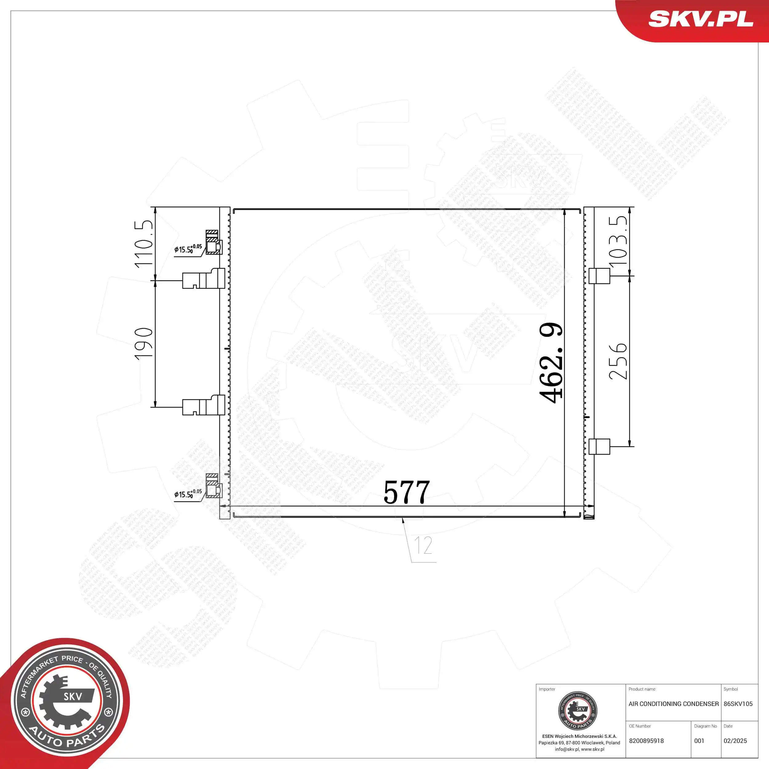 Condenser, air conditioning